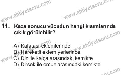 18 Ekim 2014 Tarihli Sürücü Adayları Sınavı K Kitapçığı 11. Soru