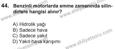 18 Ekim 2014 Tarihli Sürücü Adayları Sınavı K Kitapçığı 44. Soru