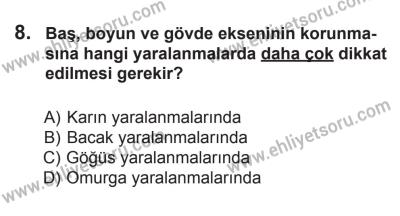18 Ekim 2014 Tarihli Sürücü Adayları Sınavı L Kitapçığı 8. Soru