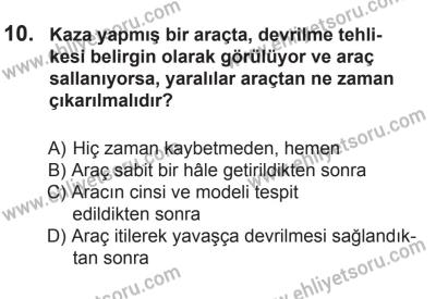 18 Ekim 2014 Tarihli Sürücü Adayları Sınavı L Kitapçığı 10. Soru