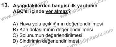 18 Ekim 2014 Tarihli Sürücü Adayları Sınavı M Kitapçığı 13. Soru