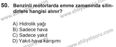 18 Ekim 2014 Tarihli Sürücü Adayları Sınavı M Kitapçığı 50. Soru