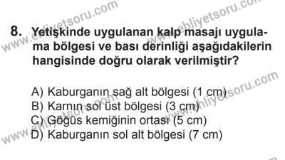 18 Ekim 2014 Tarihli Sürücü Adayları Sınavı N Kitapçığı 8. Soru