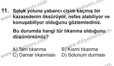 18 Ekim 2014 Tarihli Sürücü Adayları Sınavı N Kitapçığı 11. Soru