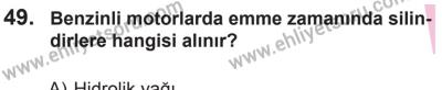18 Ekim 2014 Tarihli Sürücü Adayları Sınavı N Kitapçığı 49. Soru