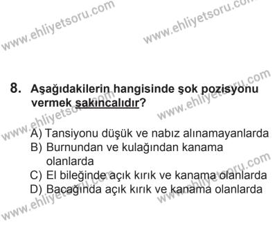 2 Kasım 2013 Tarihli Sürücü Adayları Sınavı K Kitapçığı 8. Soru