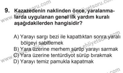2 Kasım 2013 Tarihli Sürücü Adayları Sınavı K Kitapçığı 9. Soru