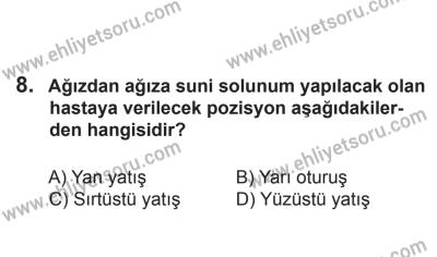 2 Kasım 2013 Tarihli Sürücü Adayları Sınavı L Kitapçığı 8. Soru