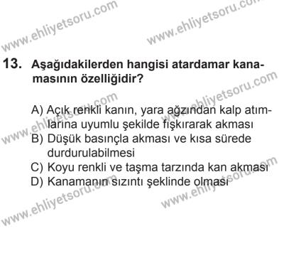 2 Kasım 2013 Tarihli Sürücü Adayları Sınavı L Kitapçığı 13. Soru