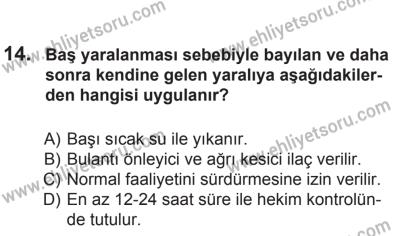 2 Kasım 2013 Tarihli Sürücü Adayları Sınavı L Kitapçığı 14. Soru