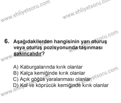 2 Kasım 2013 Tarihli Sürücü Adayları Sınavı M Kitapçığı 6. Soru