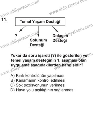 2 Kasım 2013 Tarihli Sürücü Adayları Sınavı M Kitapçığı 11. Soru
