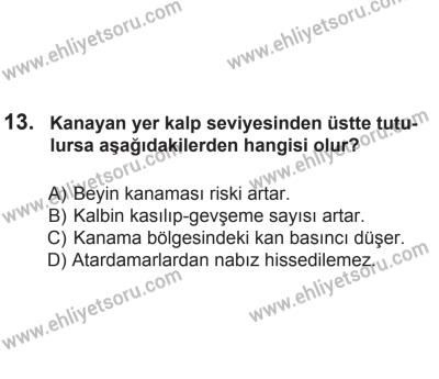 2 Kasım 2013 Tarihli Sürücü Adayları Sınavı M Kitapçığı 13. Soru