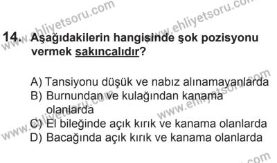 2 Kasım 2013 Tarihli Sürücü Adayları Sınavı M Kitapçığı 14. Soru