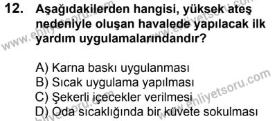 20 Mayıs 2017 Tarihli Sürücü Adayları Sınavı K Kitapçığı 1. Oturum 12. Soru