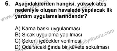 20 Mayıs 2017 Tarihli Sürücü Adayları Sınavı L Kitapçığı 1. Oturum 6. Soru