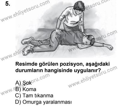 20 Mayıs 2017 Tarihli Sürücü Adayları Sınavı L Kitapçığı 2Oturumu 5. Soru