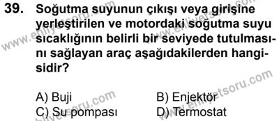 20 Mayıs 2017 Tarihli Sürücü Adayları Sınavı L Kitapçığı 2Oturumu 39. Soru