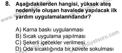 20 Mayıs 2017 Tarihli Sürücü Adayları Sınavı M Kitapçığı 1. Oturum 8. Soru