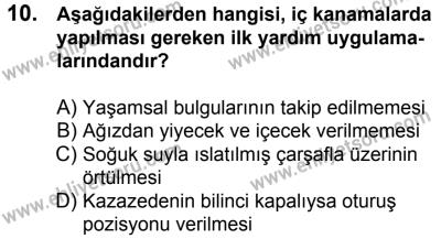 20 Mayıs 2017 Tarihli Sürücü Adayları Sınavı M Kitapçığı 1. Oturum 10. Soru