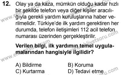 20 Mayıs 2017 Tarihli Sürücü Adayları Sınavı M Kitapçığı 2. Oturum 12. Soru