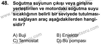 20 Mayıs 2017 Tarihli Sürücü Adayları Sınavı N Kitapçığı 1. Oturum 48. Soru