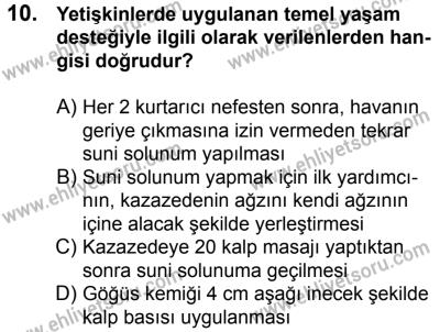 20 Mayıs 2017 Tarihli Sürücü Adayları Sınavı N Kitapçığı 2. Oturum 10. Soru