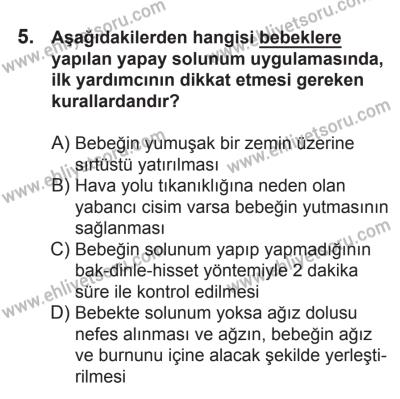 21 Nisan 2018 Tarihli Sürücü Adayları Sınavı K Kitapçığı 5. Soru