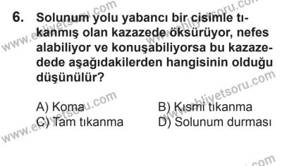 21 Nisan 2018 Tarihli Sürücü Adayları Sınavı K Kitapçığı 6. Soru