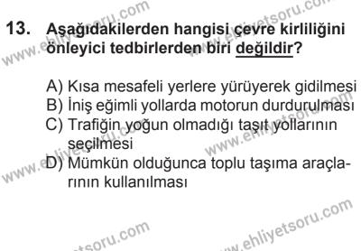 21 Nisan 2018 Tarihli Sürücü Adayları Sınavı L Kitapçığı 13. Soru