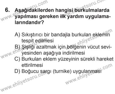 21 Nisan 2018 Tarihli Sürücü Adayları Sınavı M Kitapçığı 6. Soru
