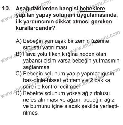 21 Nisan 2018 Tarihli Sürücü Adayları Sınavı M Kitapçığı 10. Soru