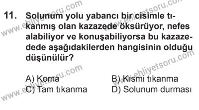 21 Nisan 2018 Tarihli Sürücü Adayları Sınavı M Kitapçığı 11. Soru