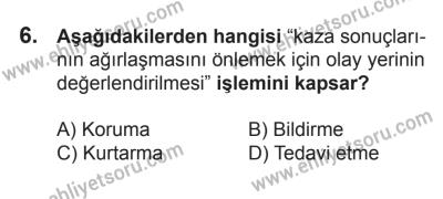 21 Nisan 2018 Tarihli Sürücü Adayları Sınavı N Kitapçığı 6. Soru