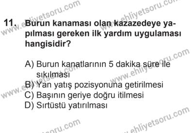 21 Nisan 2018 Tarihli Sürücü Adayları Sınavı N Kitapçığı 11. Soru