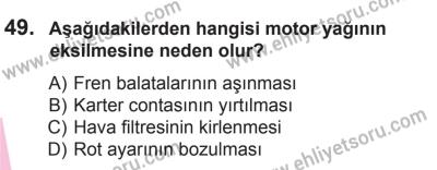 22 Mart 2015 Tarihli Sürücü Adayları Sınavı L Kitapçığı 49. Soru