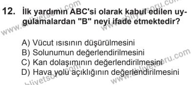 22 Mart 2015 Tarihli Sürücü Adayları Sınavı M Kitapçığı 12. Soru