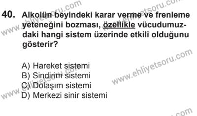 22 Mart 2015 Tarihli Sürücü Adayları Sınavı M Kitapçığı 40. Soru