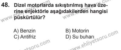 22 Mart 2015 Tarihli Sürücü Adayları Sınavı M Kitapçığı 48. Soru