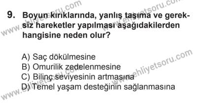 22 Mart 2015 Tarihli Sürücü Adayları Sınavı N Kitapçığı 9. Soru