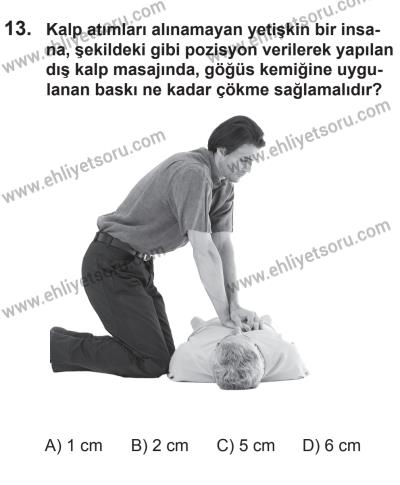 22 Mart 2015 Tarihli Sürücü Adayları Sınavı N Kitapçığı 13. Soru