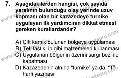 23 Aralık 2017 Tarihli Sürücü Adayları Sınavı K Kitapçığı 2. Oturum 7. Soru