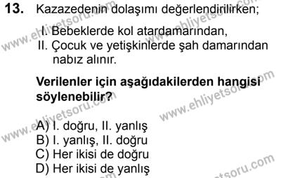 23 Aralık 2017 Tarihli Sürücü Adayları Sınavı L Kitapçığı 1. Oturum 13. Soru