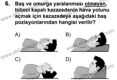 23 Aralık 2017 Tarihli Sürücü Adayları Sınavı L Kitapçığı 2. Oturum 6. Soru