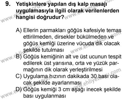 23 Aralık 2017 Tarihli Sürücü Adayları Sınavı L Kitapçığı 2. Oturum 9. Soru