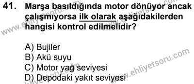 23 Aralık 2017 Tarihli Sürücü Adayları Sınavı L Kitapçığı 2. Oturum 41. Soru