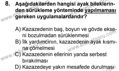 23 Aralık 2017 Tarihli Sürücü Adayları Sınavı M Kitapçığı 2. Oturum 8. Soru