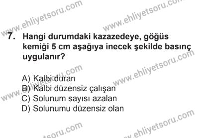 24 Ağustos 2013 Tarihli Sürücü Adayları Sınavı L Kitapçığı 7. Soru