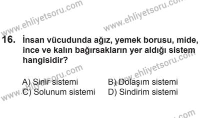 24 Ağustos 2013 Tarihli Sürücü Adayları Sınavı L Kitapçığı 16. Soru