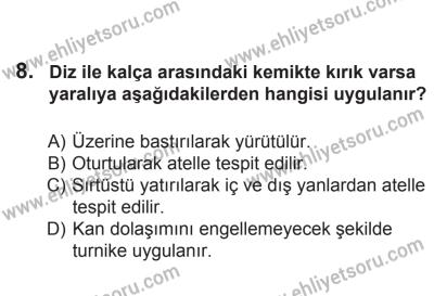 24 Ağustos 2013 Tarihli Sürücü Adayları Sınavı M Kitapçığı 8. Soru